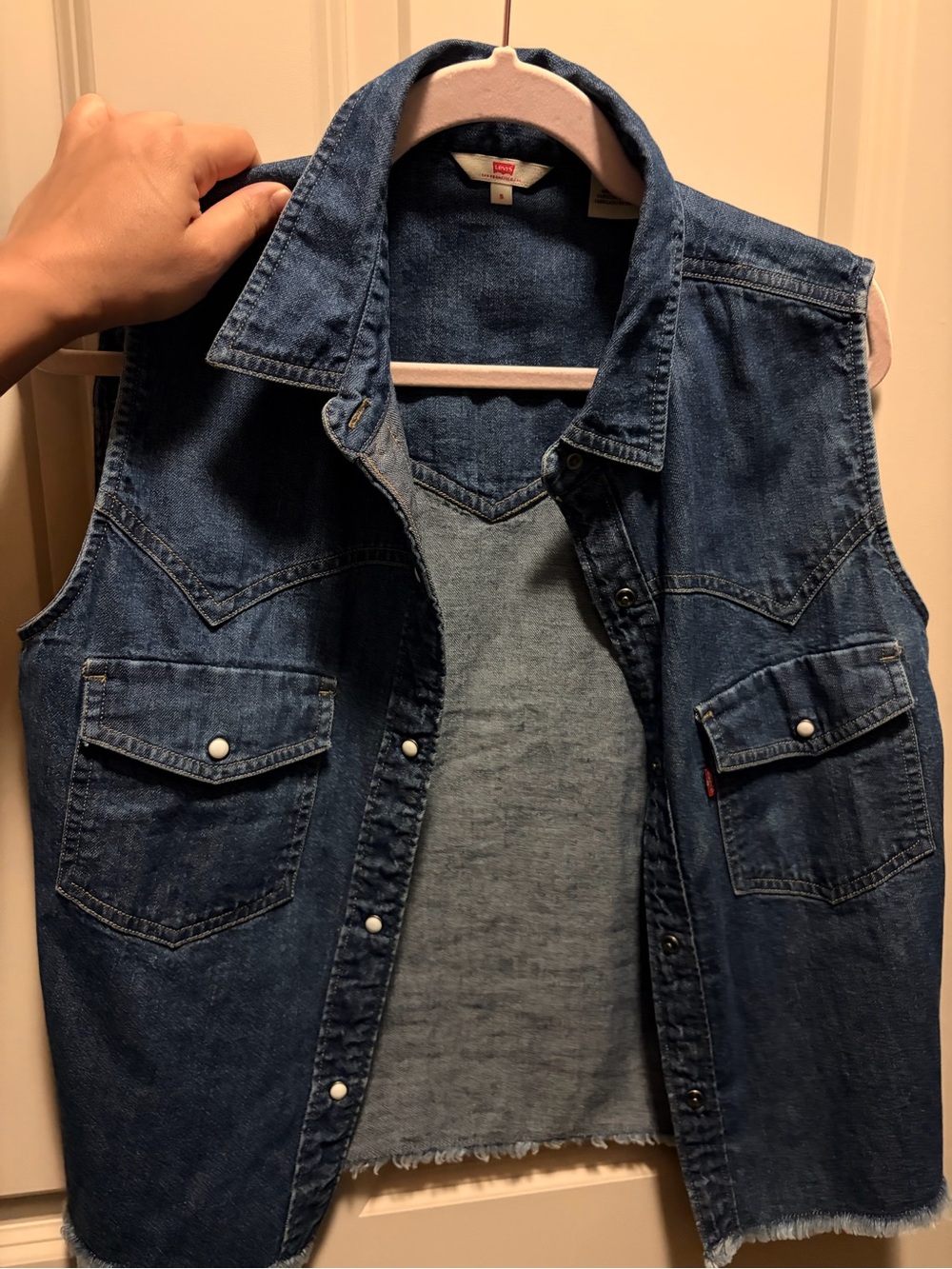 Levi's Dark Blue Denim Sleeveless Top/Jacket